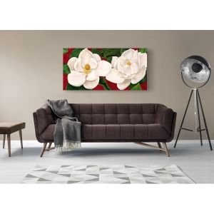 Wall art print and canvas. Luca Villa, Magnolia in Bloom