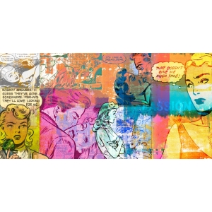 Pop Art Leinwandbilder mit Comics. Eric Chestier, Passion