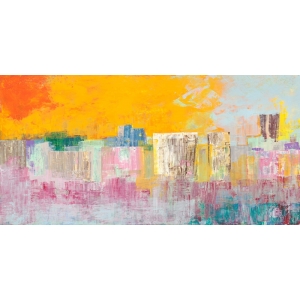 Abstract wall art print and canvas. Italo Corrado, Summer City