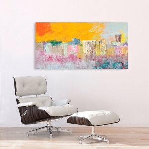 Abstract wall art print and canvas. Italo Corrado, Summer City