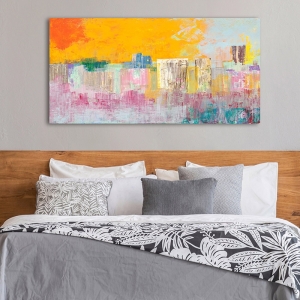 Abstract wall art print and canvas. Italo Corrado, Summer City