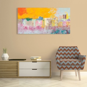 Abstract wall art print and canvas. Italo Corrado, Summer City