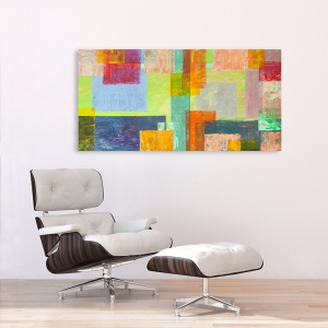 Tableau abstrait coloré sur toile. Corrado, Kaleidos II