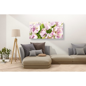 Wall art print and canvas. Luca Villa, Tulips in Bloom