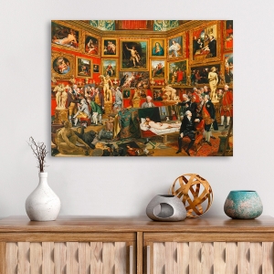 Wall art print, canvas, poster. Johan Zoffany, Tribuna of the Uffizi