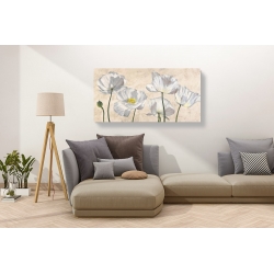 Wall art print and canvas. Luca Villa, Poppies in White