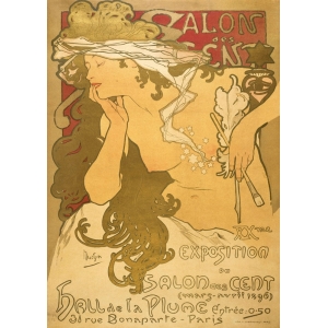 Leinwandbilder und Poster. Alphonse Mucha, Salon des Cent