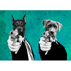 Wall art print, canvas, poster.  VizLab, Reservoir Dogs (Pop)