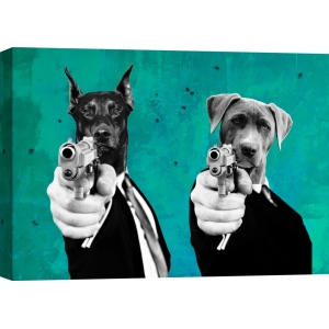 Quadro con cani, stampa su tela. VizLab, Reservoir Dogs (Pop Version)