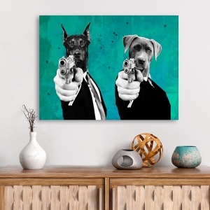 Tableau et poster avec chiens. VizLab, Reservoir Dogs (Pop Version)