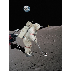 Tableau sur toile. Astrolabs, Lunar Golf (NASA)