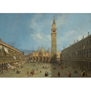 Wall art print, canvas, poster.  Canaletto, Piazza San Marco