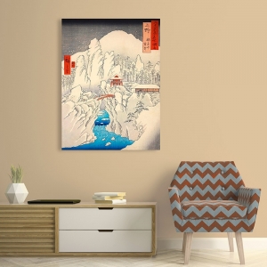 Cuadros y poster Ando Hiroshige, El Monte Haruna bajo la nieve