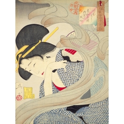 Japanese art print. Tsukioka Yoshitoshi, Manners and customs
