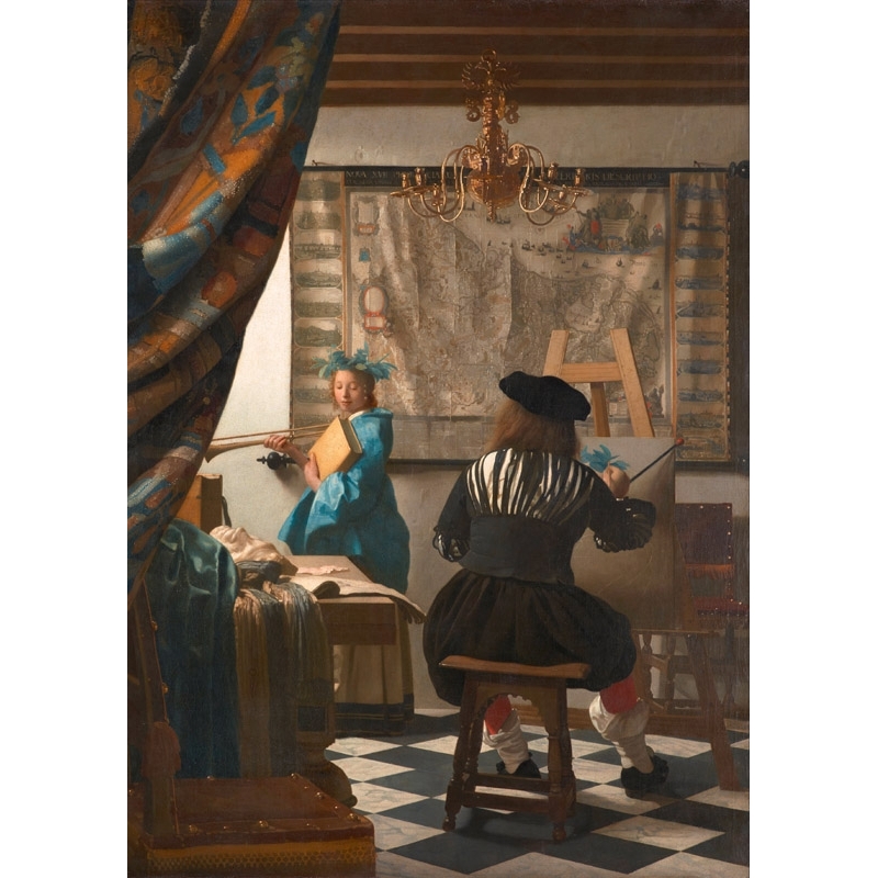 Leinwandbilder und Poster. Jan Vermeer, Die Malkunst