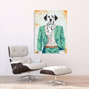 Quadro con cane, stampa su tela. Matt Spencer, The Bohemian
