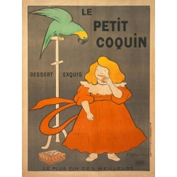 Vintage art print, canvas, poster. Cappiello, Le petit coquin