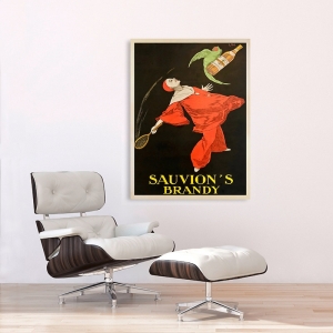 Wall art print, canvas, poster. Joseph Stall, Sauvion's Brandy
