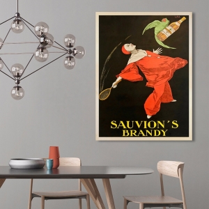 Wall art print, canvas, poster. Joseph Stall, Sauvion's Brandy