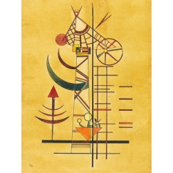 Wall art print, canvas, poster. Wassily Kandinsky, Curved Tips