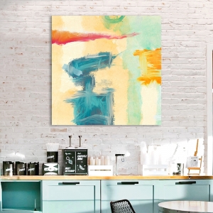 Colorful abstract wall art print and canvas. Chaz Olin, Colorama I
