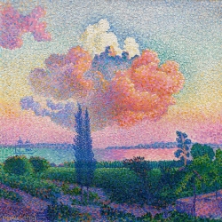 Quadro, stampa su tela. Henri Edmond Cross, La nuvola rosa
