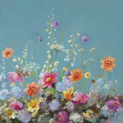 Cuadro flores. Nel Whatmore, Treasures from my Garden Teal
