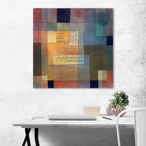 Wall art print and canvas. Paul Klee, Polyphonic Architecture