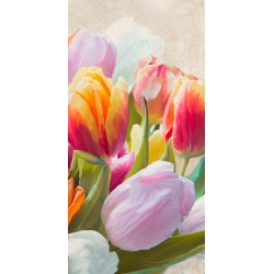 Blumenbilder auf Leinwand. Luca Villa, Tulpen im Frühling III