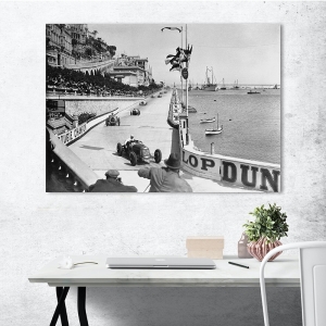 Wall art print and canvas. The start of the 1931 Monaco Grand Prix