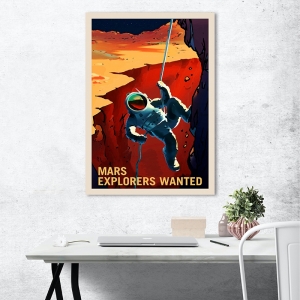 Quadri su tela e poster spazio. NASA, Mars Explorers Wanted