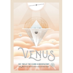 Tableau sur toile et poster de la NASA. Planète Venus