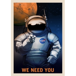 Quadri su tela e poster spazio. NASA, We Need You