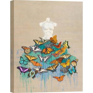 Cuadro mariposas en lienzo. Kelly Parr, Dress of Butterflies I