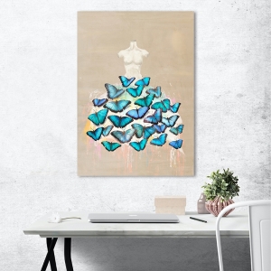 Hochwertige Leinwandbilder Kelly Parr, Dress of Butterflies II