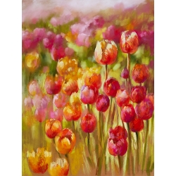 Cuadro en lienzo flores. Nel Whatmore, Un mar de tulipanes