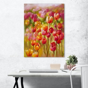 Cuadro en lienzo flores. Nel Whatmore, Un mar de tulipanes