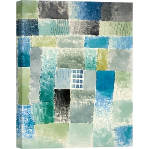 Wall art print and canvas. Paul Klee, First house in a settlement