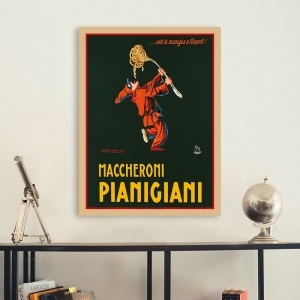 Tableau et affiche vintage cuisine. Mauzan, Maccheroni Pianigiani