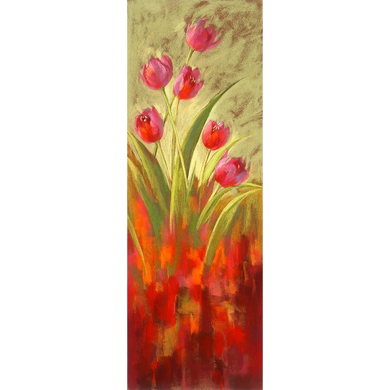 Quadro su tela con fiori. Nel Whatmore, Tulipani in fiore II