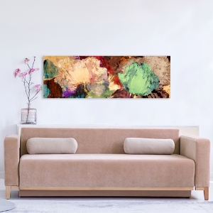 Tableau fleur moderne sur toile. Jim Stone, Floating Flowers II