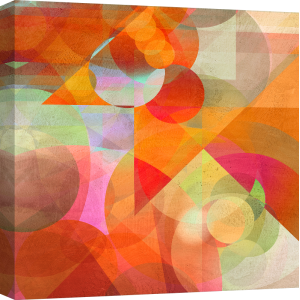 Cuadro abstracto geometrico en canvas. Kaj Rama, Dusk