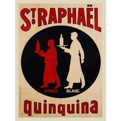 Tableau sur toile. Affiche Vintage. St. Raphael Quinquina, 1925