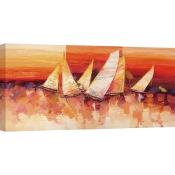 Wall art print and canvas. Luigi Florio, Sails on the Horizon