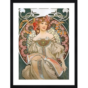 Wall art print and canvas. Alphonse Mucha, Daydream