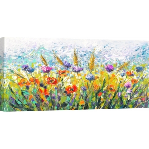 Cuadros de flores modernos en canvas. Florio, Campo en flor
