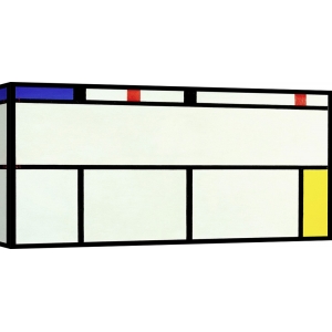 Wall art print and canvas. Piet Mondrian, Composition
