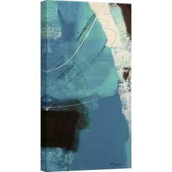 Cuadro abstracto azul en canvas. Maurizio Piovan, Un viaje III