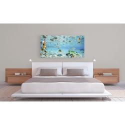 Tableau sur toile. Pangea Images, Poissons et requins, Bora Bora