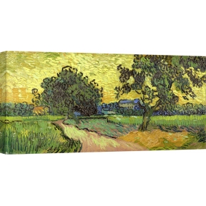 Tableau sur toile. Vincent van Gogh, Paysage au crépuscule